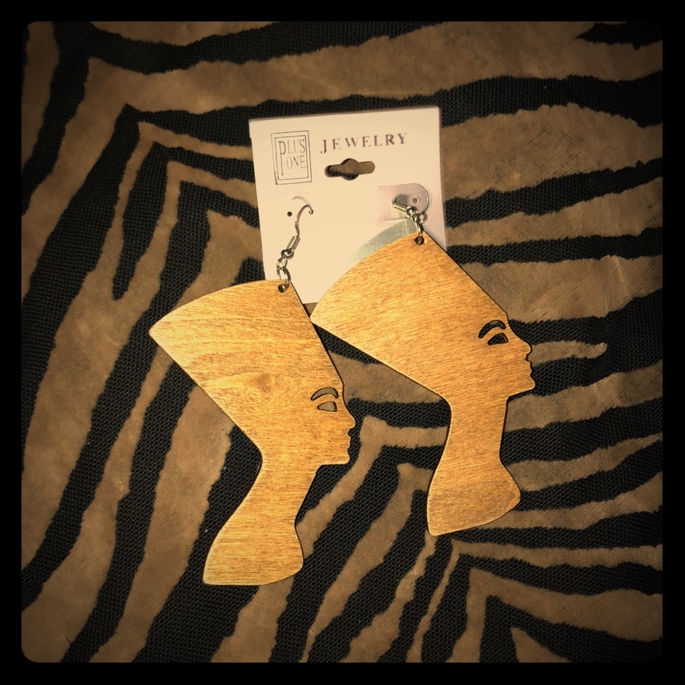 African Nefertiti Earrings